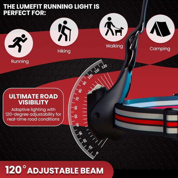 ZANHUA-Running Lights for Runners with Yellow Reflective Vest, Adjustable Beam Night Safety LED Chest Light Run, Dog Walking, and Jogging Gear, Rechargeable Headlamp Flashlight