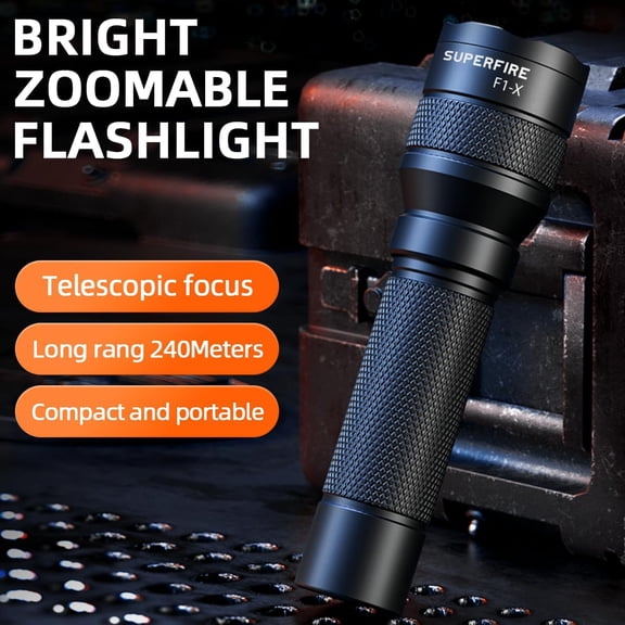 ZANHUA-Tactical Flashlights Compact, Zoomable Small Flashlight with Powerful Chips, Mini LED Flashlight Rechargeable, 4 Modes Pocket Flashlight for Home, Camping, Emergency Power Outage, 2 Packs