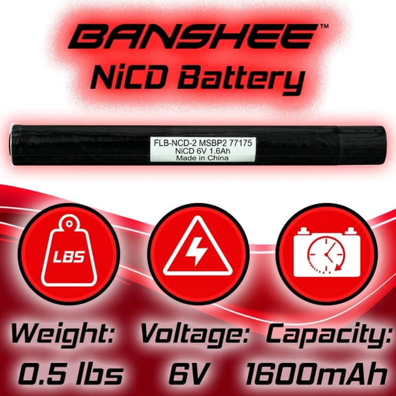 ZANHUA-Titan Flashlight Battery Compatible with Streamlight Ultra Stinger