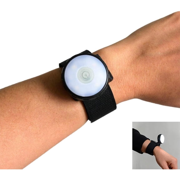 ZANHUA-Wrist Light LED Torch Rechargeable Clip Hands Free Flashlight for Backpack, Hat, Pocket, Jacket, Running, Jogging, Outdoor Adventure