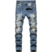 ZANKLEY Boy's Skinny Fit Ripped Slim Jeans (5)