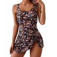 thumbnail image 1 of ZANKLEY One Piece Swimdress Swimsuits for Women Tummy Control Swim Dresses Skirt Bathing Suit, 1 of 4