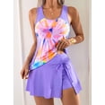 thumbnail image 1 of ZANKLEY Women's Tankini Swimsuits Tummy Control Two Piece Bathing Suits Modest Swim Tank Top with Skirt Bottom 2026, 1 of 9
