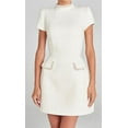 thumbnail image 1 of ZANKLEY Womens Short Sleeve High Neck Mini Dress Party Clubwear Club Bodycon Short Dresses, 1 of 9