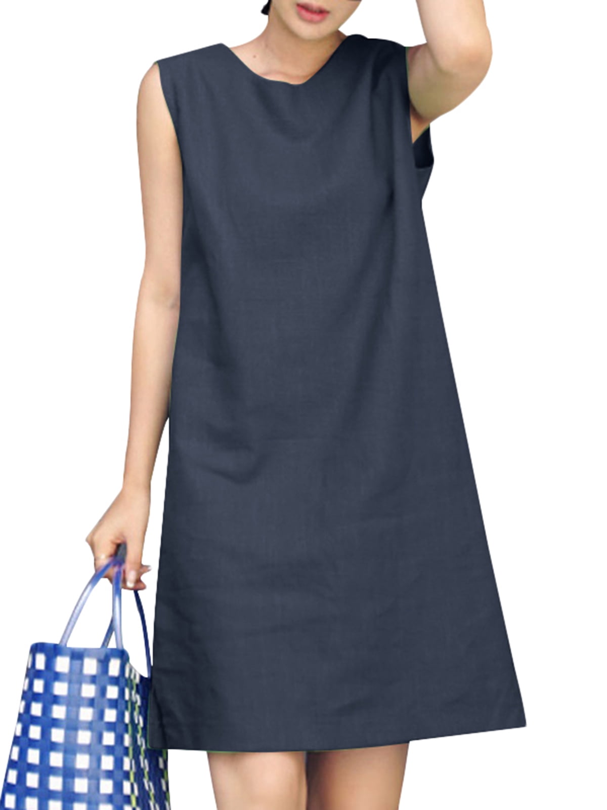 ZANZEA Ladies Fashion Sundress Sleeveless Cotton Linen Vintage Casual Dress - Walmart.com ZANZEA Ladies Fashion Sundress Sleeveless Cotton Linen Vintage Casual Dress - Walmart.com