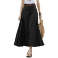 thumbnail image 1 of ZANZEA Women Casual Daidy High Waist Loose Swing Hem Pleated Skirts Dress, 1 of 7