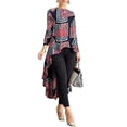thumbnail image 1 of ZANZEA Women Casual Full Sleeve Shirt Blouse Floral Printed High Low Tops, 1 of 10