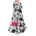 thumbnail image 1 of ZANZEA Women Floral Printed Long Sleeve A Line Kaftan Muslim Abaya Party Casual Loose Long Swing Dress, 1 of 3
