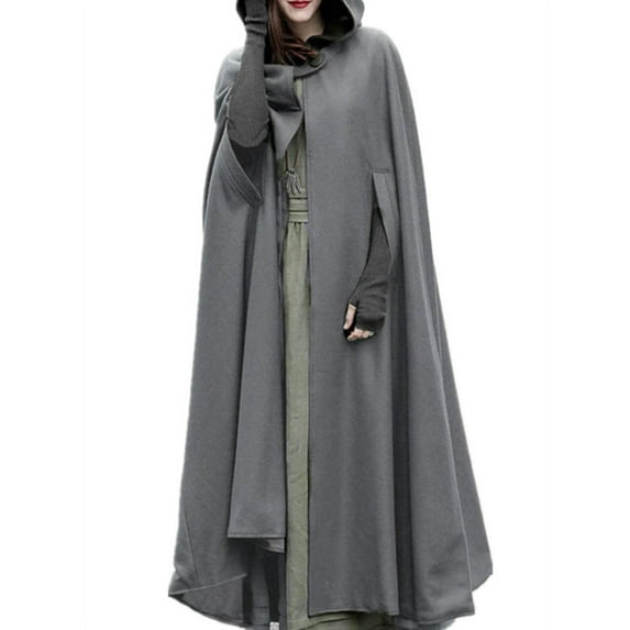 ZANZEA Women Full Sleeve Hoodies Cloak Cape Party Long Coat