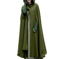 thumbnail image 1 of ZANZEA Women Full Sleeve Hoodies Cloak Cape Party Long Coat, 1 of 6
