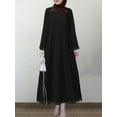 thumbnail image 1 of ZANZEA Women Full Sleeved Casual Long Sweatshirts Dresses Pullover Dress, 1 of 4