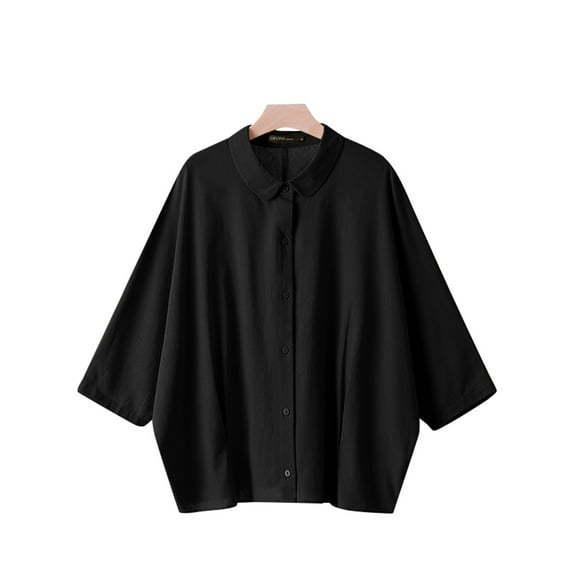 ZANZEA Women Full Sleeved Holiday Blouse Shirts Buttons Up Tops