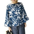 thumbnail image 1 of ZANZEA Women Full Sleeved Vintage Floral Printed Blouse Baggy Tops, 1 of 2