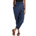 thumbnail image 1 of ZANZEA Women High Waist Side Zipper Big Pocket Asymmetrical Harem Pants, 1 of 10