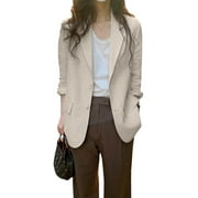 ZANZEA Women Lapel Collar Long Sleeve Blazer Solid Casual Suit Coat Outwear