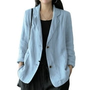 ZANZEA Women Long Sleeve Turn-Down-Collar Casual Short Coat Blazer