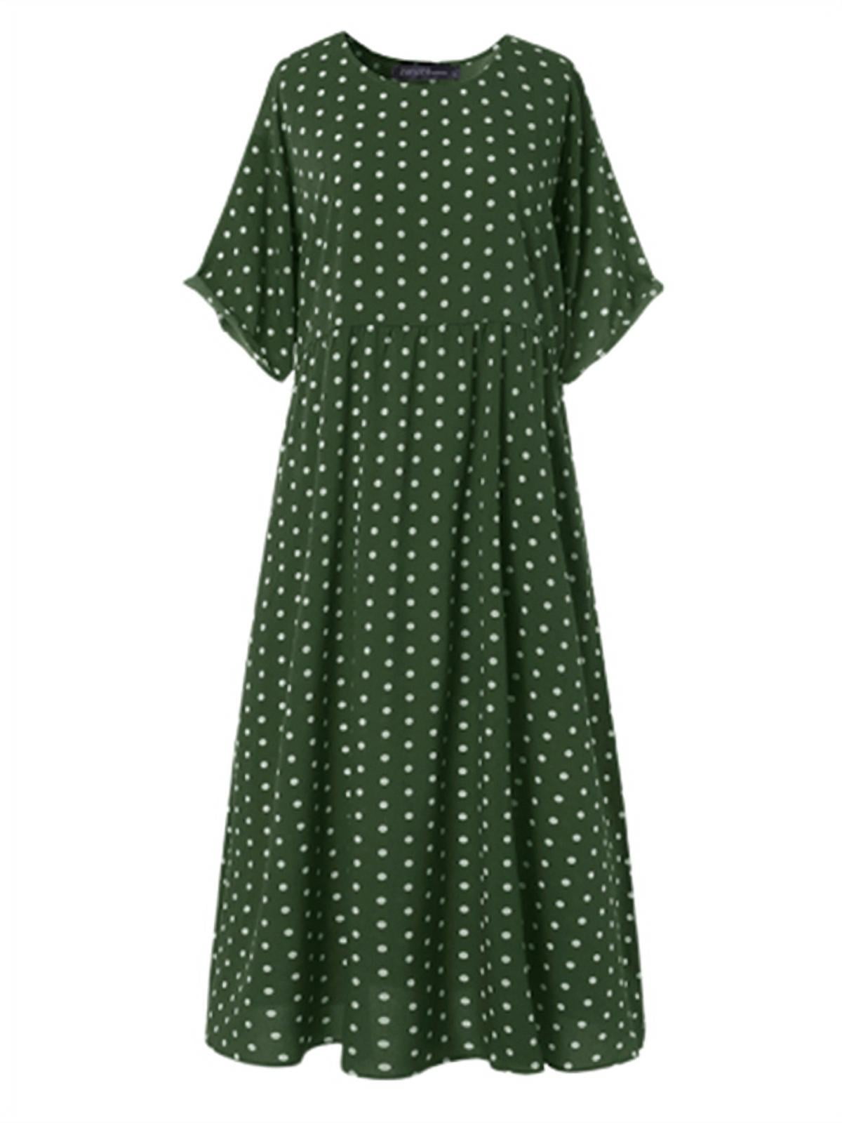 zanzea collar long dress ZANZEA Elegant Women Button Long Sleeve Collar High Waist Loose A Line Swing Holiday Party Midi Dress