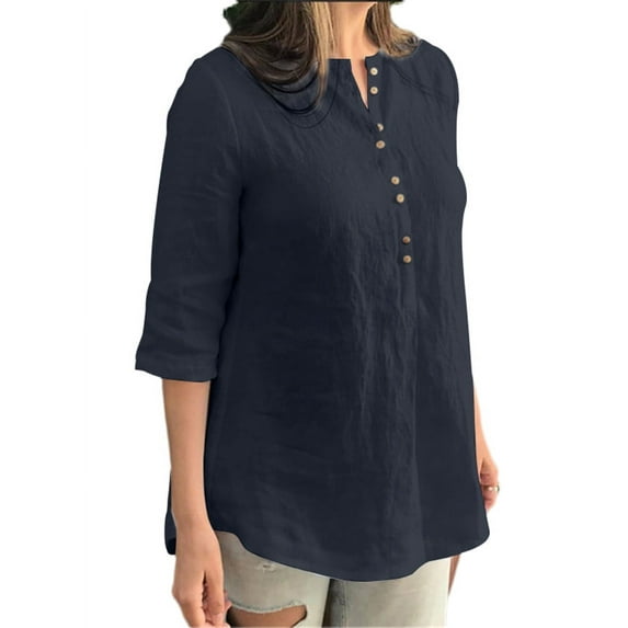 ZANZEA Women Short Sleeve Shirts Casual Tops High Low Blouse