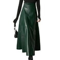 thumbnail image 1 of ZANZEA Women Spring Solid Color Zipper Big Swing Party Long Skirts, 1 of 6