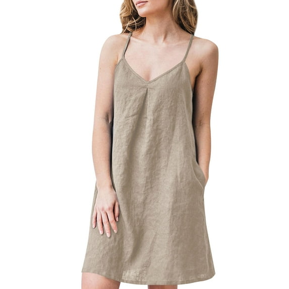 ZANZEA Women Summer Sleeveless Party Short Dress Tank Dresses