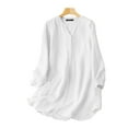 thumbnail image 1 of ZANZEA Women V-Neck Long Sleeves Loose Shirts Button Open, 1 of 2