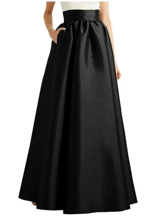 SUNSIOM Women's Pleated Long Maxi Skirts Evening Cocktail Party