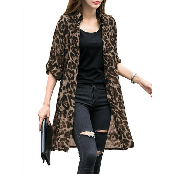 ZANZEA Women's Korean Leisure Chiffon Sunscreen Long Sleeved Cardigans