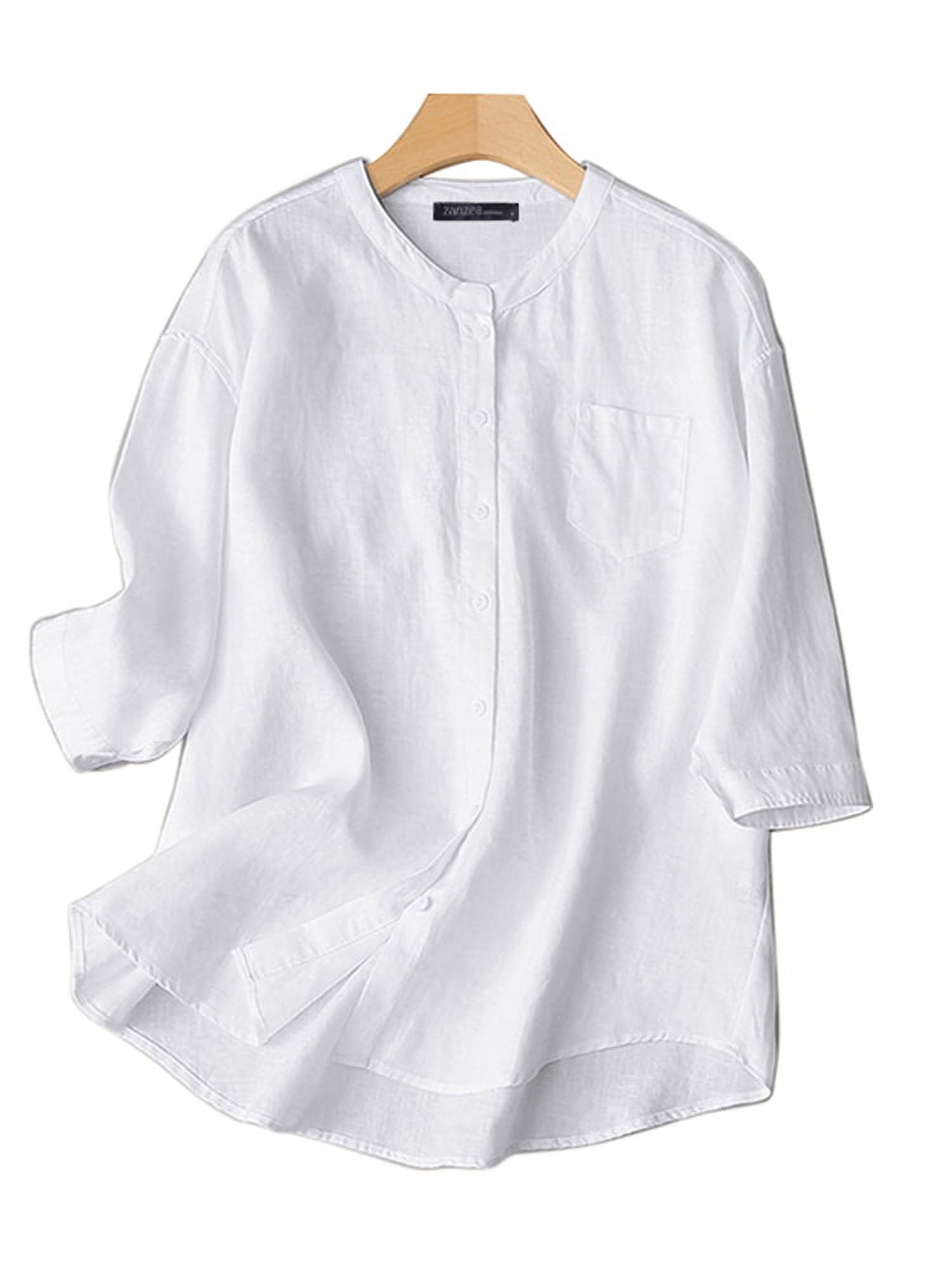 Casual Solid Hollowed Out Buckle Mandarin Collar Blouses(3 Colors) Casual Solid Hollowed Out Buckle Mandarin Collar Blouses(3 Colors)