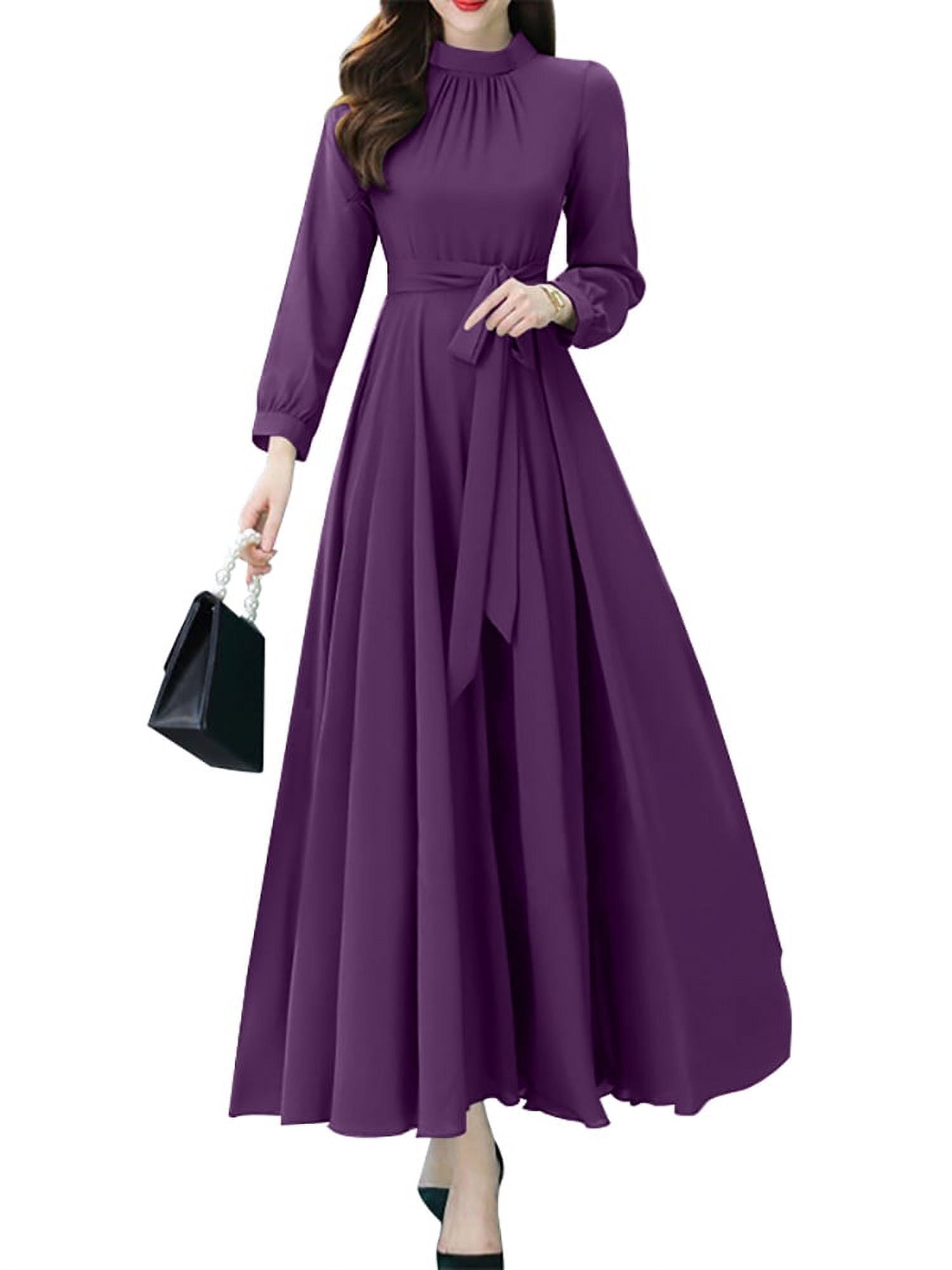 ZANZEA Womens Dresses O-Neck Evening Long Gowns Haiti | Ubuy