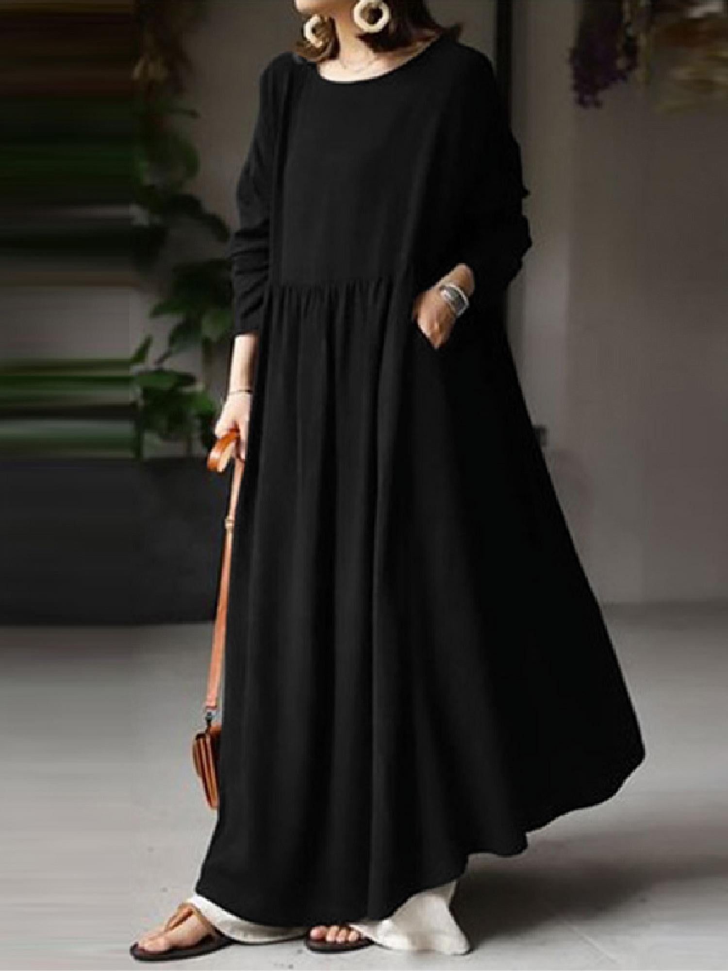 vintage christmas dress 1950s Crew Neck Half Sleeve Color:Black with bronze gold accent category_autumn-edit Shop Plus Size Dresses,