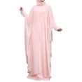 thumbnail image 1 of ZANZEA Womens Dresses Vintage Muslim O-Neck Two-Piece Holiday Party Long Dress, 1 of 14