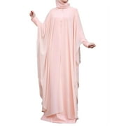 ZANZEA Womens Dresses Vintage Muslim O-Neck Two-Piece Holiday Party Long Dress