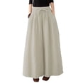 thumbnail image 1 of ZANZEA Womens Pants Casual Elastic Waist Solid Color Wide Leg Trousers, 1 of 9