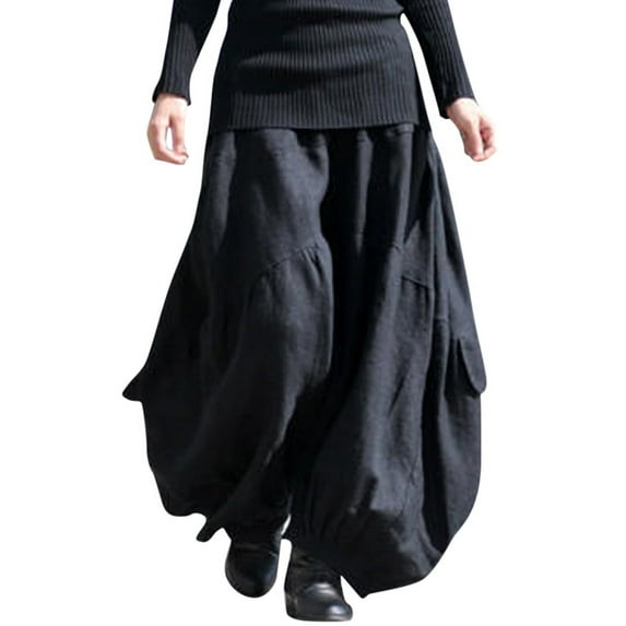ZANZEA Womens Pants Vintage Solid Casual Lantern Harem Pants Long Trousers