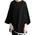 thumbnail image 1 of ZANZEA Womens Tops Shirts Solid Color Long Sleeve Pullover Blouses, 1 of 3