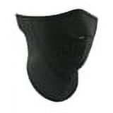 Zan Headgear 3 Panel Half Mask (One Size Fits Most, Black)