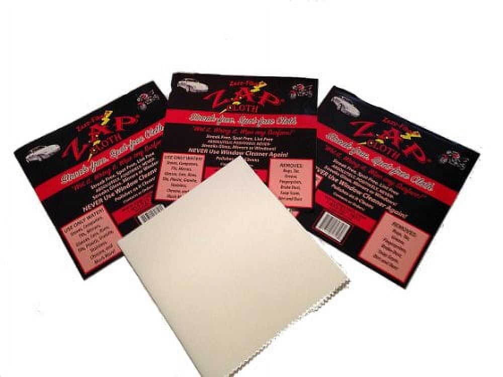 ZAP Cloth Streak Free Cleaning Cloth 3Pack