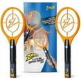 thumbnail image 1 of ZAP IT! Bug Zapper Twin Pack - Rechargeable Mosquito, Fly Killer and Bug Zapper Racket - 4,000 Volt - USB Charging, Super-Bright LED Light to Zap in The Dark - Safe to Touch (Twin Mini, Orange), 1 of 6