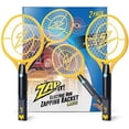 thumbnail image 1 of ZAP IT! Bug Zapper Twin Pack - Rechargeable Mosquito, Fly Killer and Bug Zapper Racket - 4,000 Volt - USB Charging, Super-Bright LED Light to Zap in The Dark - Safe to Touch (Twin Large, Yellow), 1 of 9