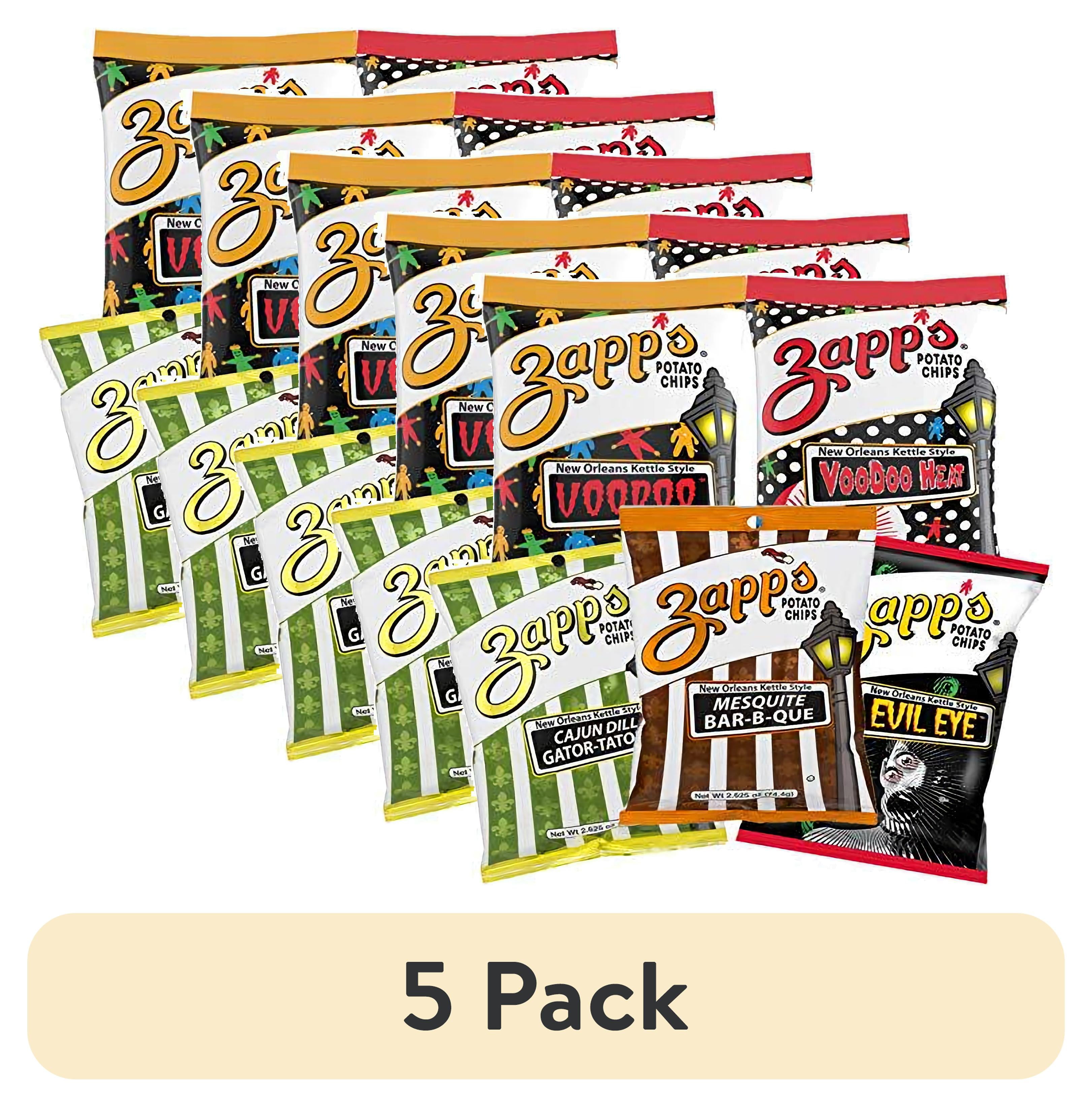 (5 pack) ZAPP'S Potato Chips Variety Pack | Evil Eye, Voodoo, Voodoo ...