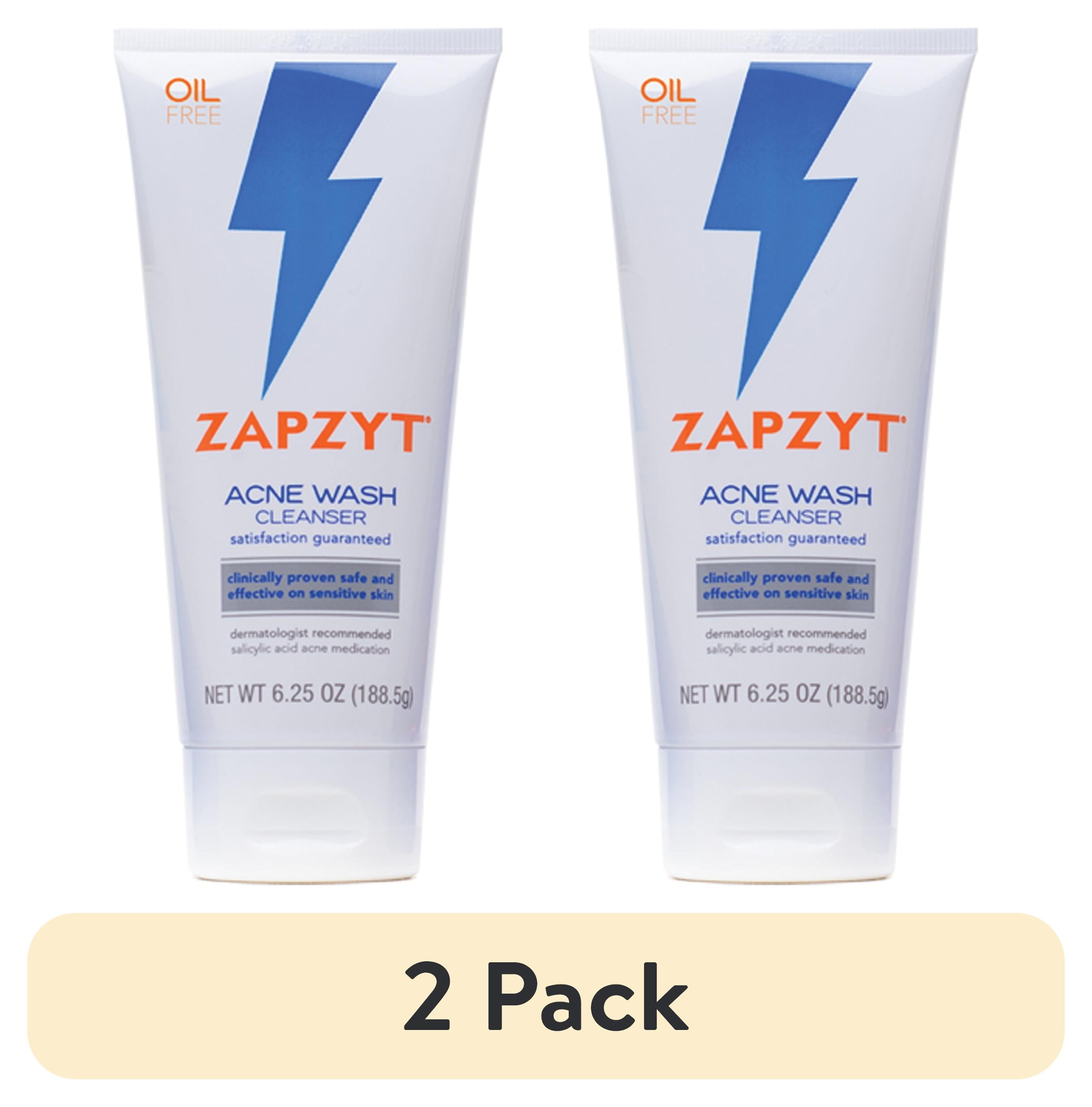 ZAPZYT Acne Wash Cleanser for Sensitive Skin Effective Treatment 6.25 oz Walmart
