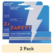 (2 pack) ZAPZYT Maximum Strength 10% Benzoyl Peroxide Acne Treatment Gel 1 oz