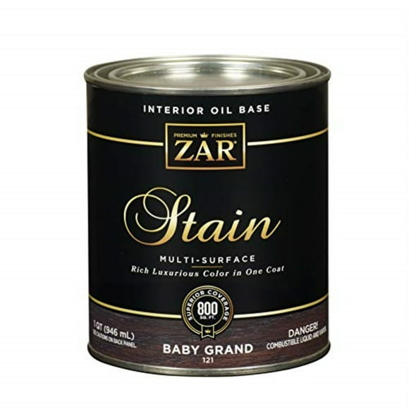 ZAR 12112 Baby Grand Interior Oil Base Stain, Quart, Color, QT