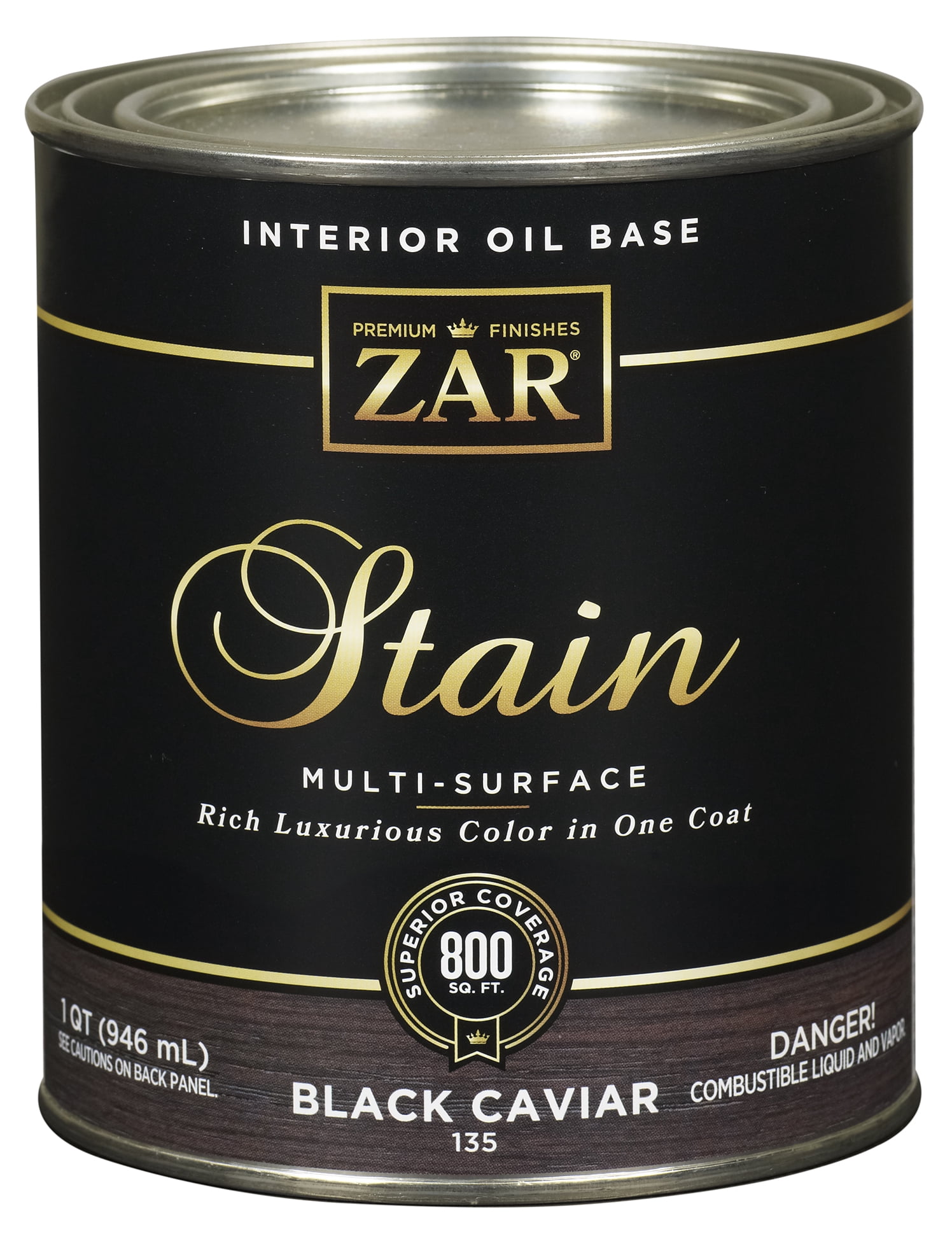 ZAR® Interior Oil Base Stain, Gallon, Color - Black Caviar