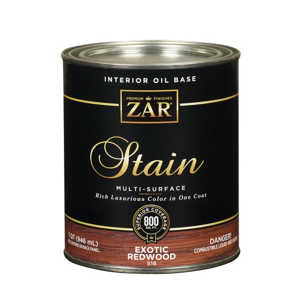 ZAR SemiTransparent Exotic Redwood OilBased Wood Stain 1 qt. (Pack of