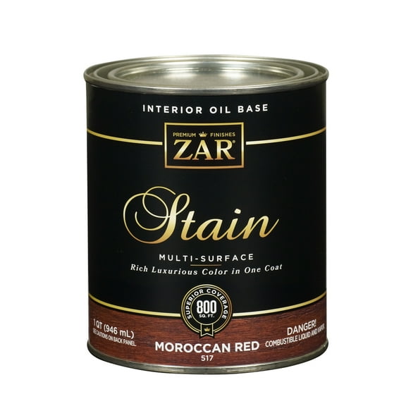 qt UGL 51712 Moroccan Red Zar Interior Oil-Based Wood Stain