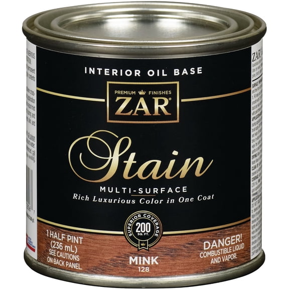 ZAR Stain Mink 128, Half Pint, 236 mL