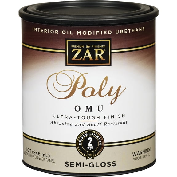 ZAR Ultra Max Semi-Gloss Clear Polyurethane 1 qt.