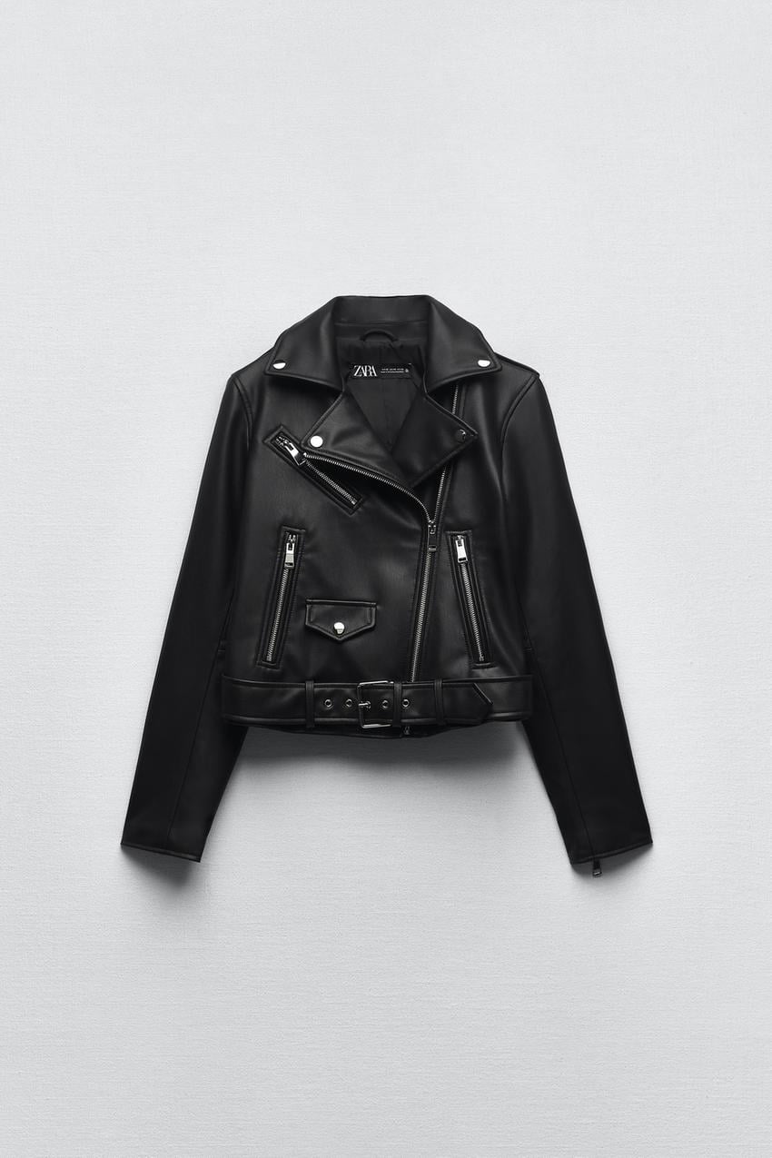 Zara Faux offers Leather Moto Jacket