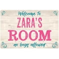 thumbnail image 1 of ZARA'S Room Kids Bedroom Sign Gift 8x12 Metal Sign 108120089281, 1 of 1